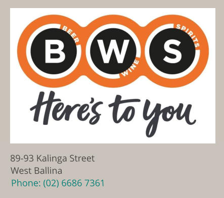 89-93 Kalinga Street West Ballina Phone: (02) 6686 7361